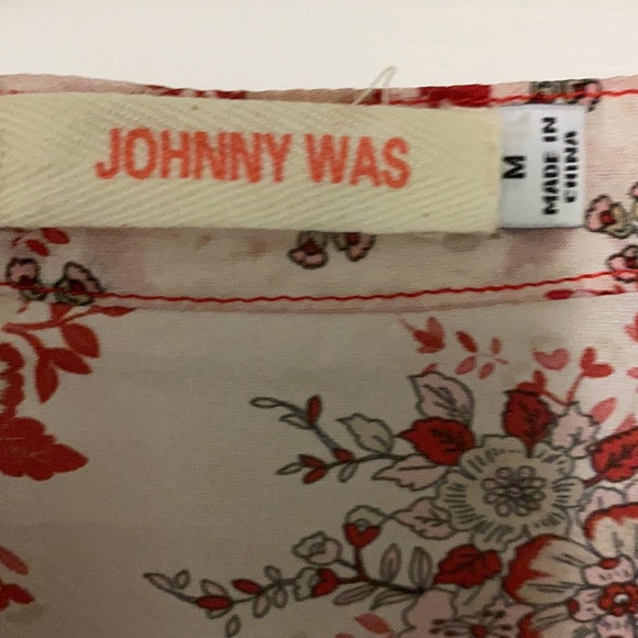 Johnny was red flowers blouse - Picture 4 of 7